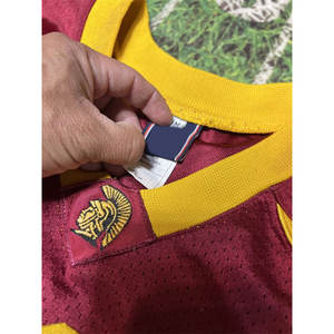 Conjunto de camiseta de fútbol americano para jóvenes adultos unisex granate dorado/Uniforme sublimado personalizado con técnica impresa de manga corta - Product Image 3