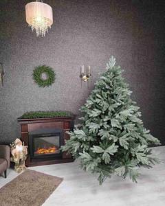 New Design <b>Artificial</b> Flocked Pine Christmas <b>Tree</b> with Warm White LED Lights Realistic Holiday Decor for <b>Indoor</b> Use - Product Image 4