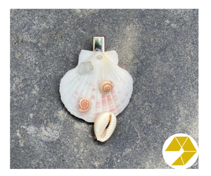 Pinza de pelo de concha marina hecha a mano estilo playero pinza de pelo de concha marina garra de cangrejo diseño costero accesorio de verano regalo perfecto para amantes del océano - Product Image 4