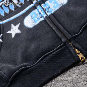 Vente en gros de sweats à capuche pour hommes personnalisés de qualité supérieure 100% coton sweat à capuche zippé polaire pour l'hiver sweats à capuche surdimensionnés pour homme - Product Image 3