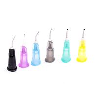 Jeringas desechables con punta de aguja predoblada y aguja, aguja dental desechable médica para dientes multiusos
