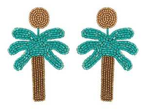 Boucles d'oreilles pendantes unisexes faites à la main, style bohème, avec pendentif croix et perles de rocaille, tendance minimaliste, couleurs personnalisables - Hiba Enterprises - Product Image 5