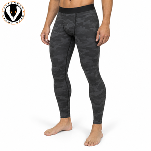 Leggings de compression pour hommes de qualité supérieure, tissu extensible respirant, séchage rapide, ajustement confortable, mouvements flexibles pour la salle de sport, l'entraînement et la remise en forme - Product Image 3