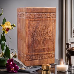 Urnes en bois pour cendres humaines Urne funéraire Arbre de vie Cendres adultes Urne personnalisée - Product Image 6