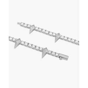 สร้อยคอเทนนิสแบบมีหนามประดับเพชรโมอิสซาไนต์ 4 มม. ทอง 14K คอลเลคชั่นพรีเมียม - Product Image 6