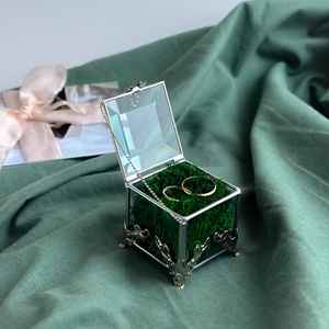 New Miniest <b>Jewelry</b> <b>Gift</b> <b>Boxes</b> Wholesale Unique Ring Necklace Pendant Bracelet Jewellery Ring Box <b>For</b> Engagement Glass Metal Box - Product Image 4