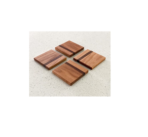 Posavasos de madera de diseño moderno, posavasos de suministro de fábrica de forma redonda, posavasos de madera de acacia al por mayor, bebida usada - Product Image 4