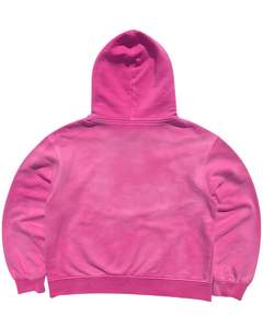 Sudadera con Capucha Unisex Rosa Intenso, Gruesa, de Felpa, Lisa, Estilo Urbano, con Bolsillo Tipo Canguro, Diseño OEM - Product Image 2
