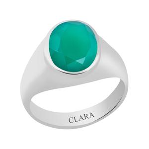 Anillos de Ónix Verde Natural Certificado, Piedras Preciosas Hakik para Uso Diario - ¡Compre Ahora! - Product Image 1