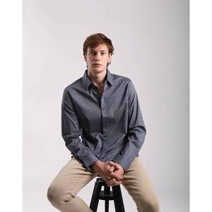 Camicia fantasia da uomo Slim Fit a maniche lunghe - Product Image 2