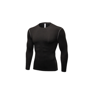 Camiseta Deportiva de Manga Corta para Hombre, Diseño Moderno, Cuello Redondo, Color Puro, Elástica, Compresión, Protección UV UPF50+, Secado Rápido, Venta al Por Mayor - Product Image 2