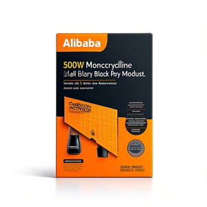Panel Solar Monocristalino de 500W, Media Celda, 18V, Módulo Fotovoltaico Negro de Zoeast - Product Image 2
