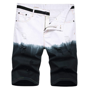 Latest Selling Summer Slim Fit Men's Washed Denim Shorts Trendy Casual OEM Trendy Shorts Pattern Type Solid - Product Image 1