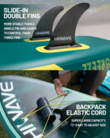 Planche de paddle gonflable 34'' pour le dropshipping, planche de SUP gonflable avec technologie de soudure thermique