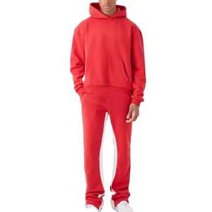 ชุดวอร์ม2ชิ้นสำหรับผู้ชายผ้าฟลีซมีฮู้ดแห้งเร็วพิมพ์ลาย3D สำหรับฤดูใบไม้ร่วงและฤดูหนาว - Product Image 2