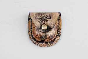 Brújula de bolsillo con reloj de sol de latón con cubierta de cuero, brújula de viaje, regalo único para viajeros, coleccionistas al aire libre - Product Image 5