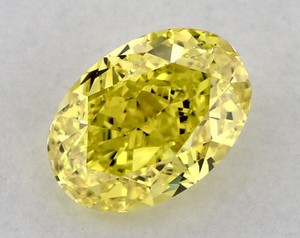 1Ct forma ovalada corte elegante amarillo intenso laboratorio crecido Diamante Suelto para anillo de compromiso VVS2 claridad diamante para Joya - Product Image 1