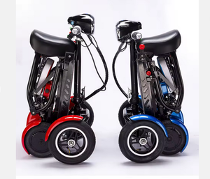 พร้อมส่งให้บริการจัดส่ง สกู๊ตเตอร์เคลื่อนที่แบบพับได้ สกู๊ตเตอร์เคลื่อนที่น้ำหนักเบา พับเก็บได้ ปิดมิดชิด 4 ล้อ สำหรับผู้ใหญ่ - Product Image 1