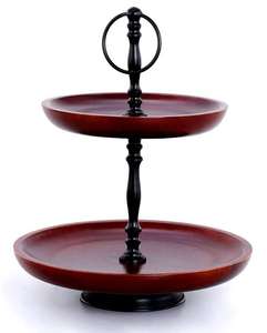 Présentoir à dessert en bois d'acacia à 3 niveaux pour mariage ou fête d'anniversaire d'Inde - Product Image 6
