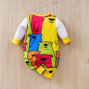 Conjuntos de Ropa para Bebé con Estampado de Dibujos Animados de Osito, Mameluco Beb Peto - Product Image 4