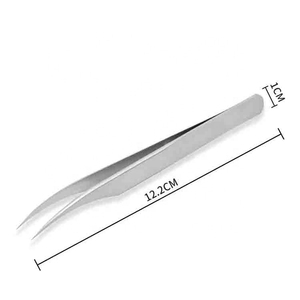 2025 HASIBI NAQIBI, pinzas para pestañas de autoaplicación de diseño negro Popular, proveedor de extensiones de pestañas OEM de etiqueta privada - Product Image 4