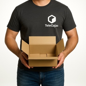 Caja de Cartón Pequeña 228x160x102 mm con Solapas Resistentes para Envíos Postales Color Marrón - Product Image 4