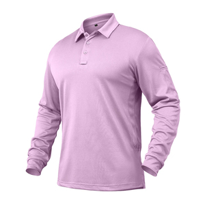 100% Long Full Sleeve Cotton Casual Long Sleeve Polo <b>t</b> Shirt Hot Selling Men's Autumn Casual for Polo Shirt - Product Image 4