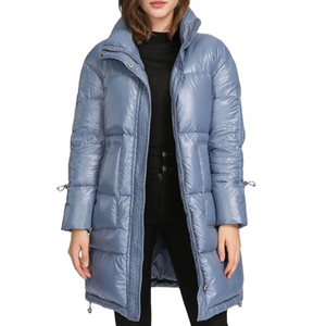 Abrigo largo acolchado para mujer, chaqueta plegable de invierno, chaquetas de plumas para mujer, abrigo - Product Image 6