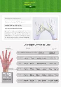 Gants de gardien de but en cuir avec protection des doigts, fermeture à lacets antidérapante pour l'entraînement des adultes - Product Image 6