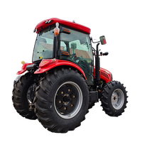 Tracteur YTO Bada 4x4 80HP 90HP 100HP avec pelle et rotoculteur pour l'agriculture et les travaux agricoles