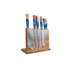 Couteau à pizza à fromage et beurre en acier inoxydable personnalisable avec manche en bois et résine poids 10g pour les mariages - Product Image 4