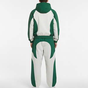 Conjunto Deportivo de 2 Piezas, Estilo Urbano, Corte Regular, Personalizado, 100% Algodón, Cortavientos, Ligero, Sudadera con Capucha y Cremallera, Pantalones Jogger Holgados - Product Image 2