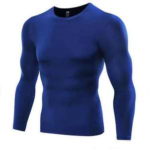 ผู้ชายแขนยาวเสื้อบีบอัดแห้งเร็วผื่นยาม Bjj Rashguard MMAผื่นยาม - Product Image 3