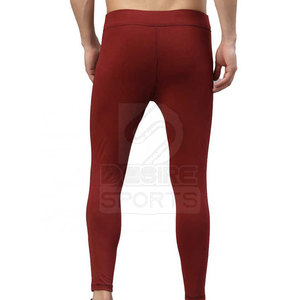 Pantalons de compression à prix avantageux, fournisseur direct d'usine, logo personnalisé, pantalons de compression pour adultes - Product Image 3