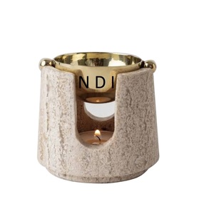 Gran oferta, accesorios de decoración de tendencia superior, portavelas votivo, portavelas de Metal con acabado antiguo dorado - Product Image 4