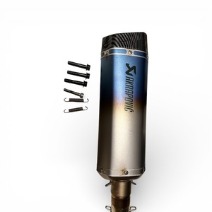 Sistema di Scarico Completo Aftermarket Multicolore in Acciaio Inox per 450 MT con Adattatore da 51mm, Include Silenziatore e Tubo - Product Image 2