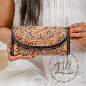 LW Women's Fashion Genuine Leather Long <b>Wallet</b> Hot Custom Color Multi-Card <b>Holder</b> Wholesale Trending Style - Product Image 2
