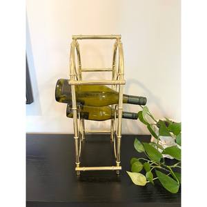 Estante de vino de latón 1970s, decoración Bohemia, decoración Vintage a granel en cantidad, diseño fabuloso, decoración increíble - Product Image 4