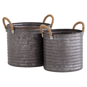 Florero rústico galvanizado Perfecto para flores secas Disponible en diseño y forma personalizados para uso regular - Product Image 3