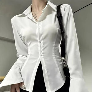 Camisas casuales transpirables de verano para mujer, camisa de manga larga con diseño personalizado, camisas de secado rápido de algodón orgánico 100% - Product Image 6