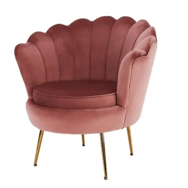 Luxe Goud Enkele Fauteuil Hot Verkoop Fauteuils Voor Woonkamer Roze Blauw Bruin Rood Groen Grijs Donkergrijs