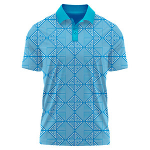 Polo de golf con logotipo personalizado de poliéster 100% para hombre, camiseta en blanco por sublimación con opción de manga corta de talla grande disponible - Product Image 1