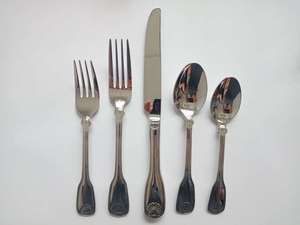 Modern Stainless Steel <b>Flatware</b> <b>Set</b> for Party SUS304 Grade Stocked - Product Image 2