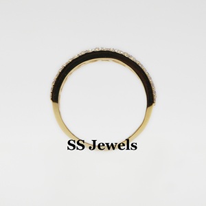 Bague de fiançailles pour femmes en argent 925 sur mesure véritable VVS Moissanite bague cubaine à une rangée bijoux cadeau d'anniversaire - Product Image 2