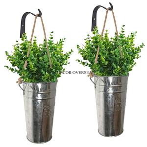 Juego de 2 Macetas Decorativas de Jardín de Latón con Acabado Antiguo, Hechas de Metal de la Mejor Calidad, con Logotipo y Tamaño Personalizables - Product Image 3