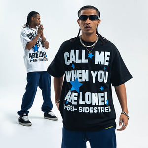 Camisetas de Poliéster Extra Grandes con Hombros Caídos y Estampado Personalizado de Alta Calidad - Product Image 1