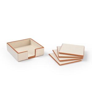 Sous-verres écologiques avec support, design classique, en cuir, sans danger pour les aliments, sous-verres et sets de table, impression de logo personnalisée - Product Image 2