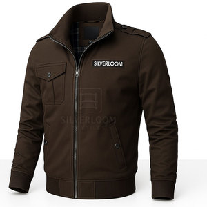 Blouson aviateur Silverloom personnalisé pour hommes | Manteau coupe-vent décontracté coupe ajustée avec fermeture éclair | Veste d'hiver Fashion Outwear OEM ODM - Product Image 5