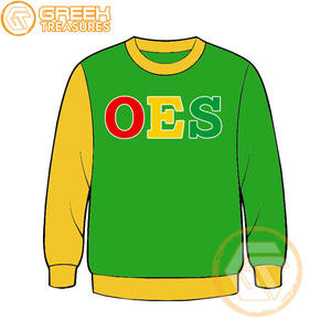 Commande personnalisée d'étoile orientale coton polaire brodé femmes hiver écologique 500g pull de haute qualité vêtements grecs OES - Product Image 5