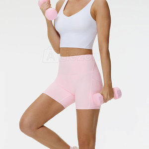 Short respirant de couleur unie pour femmes Design personnalisé Streetwear Short de fitness surdimensionné pour femmes - Product Image 5